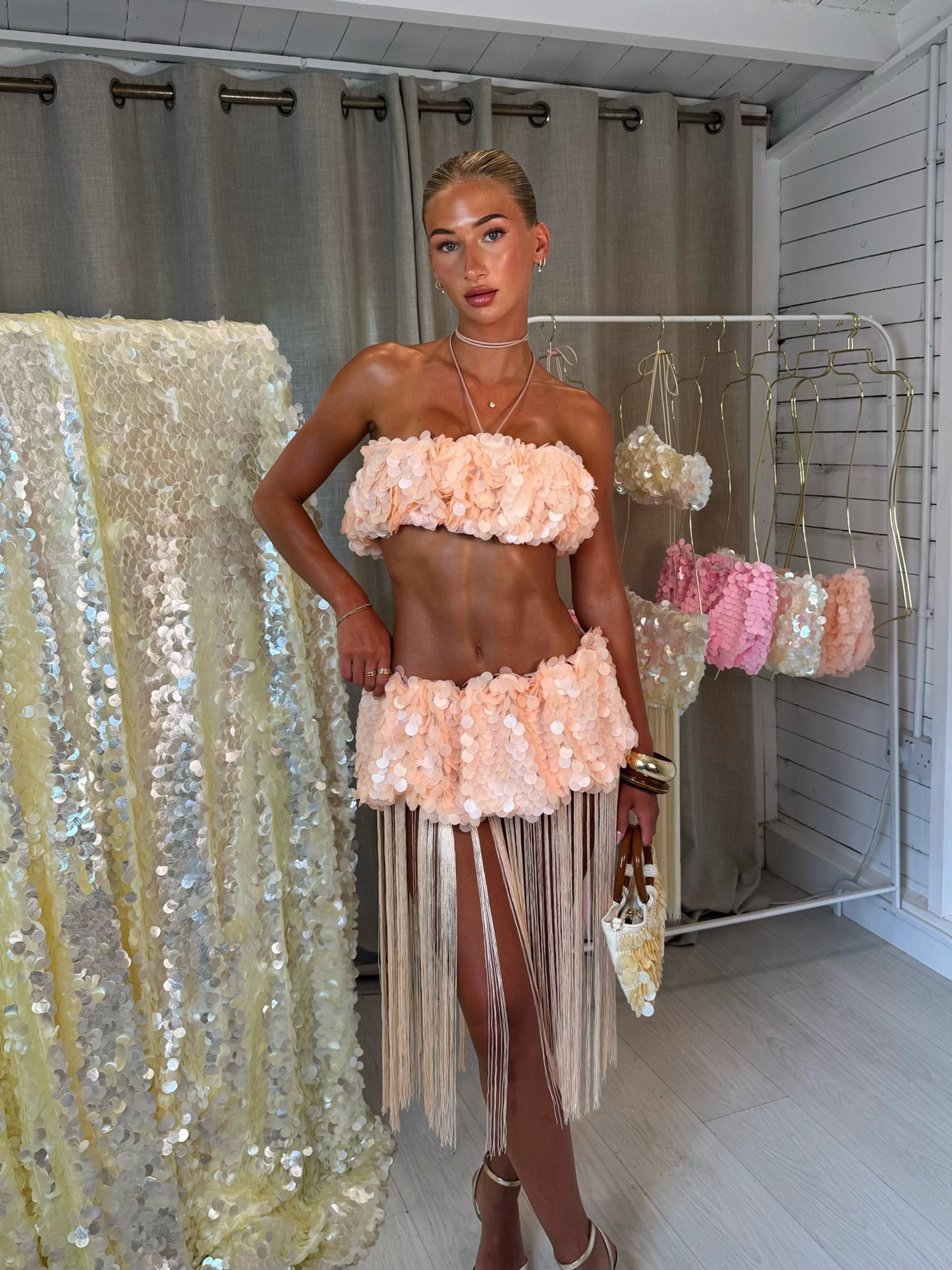 The Moon Jelly Co-Ord - Coral