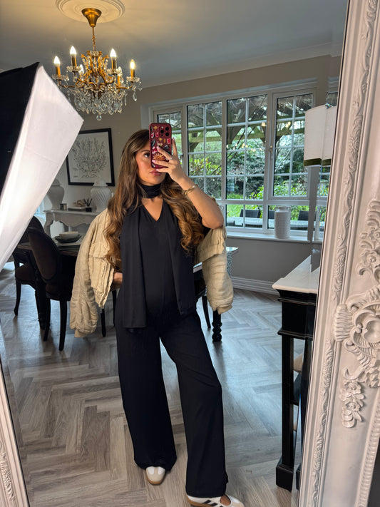 The Jersey Jumpsuit - Black