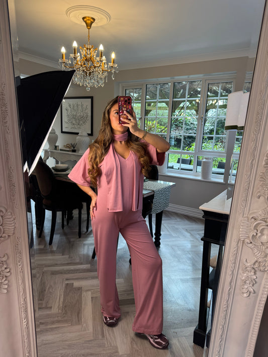 The Jersey Jumpsuit - Pink