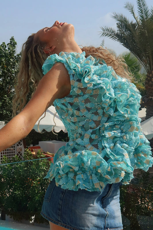 The Daquiri Waistcoat - Blueberry Crush