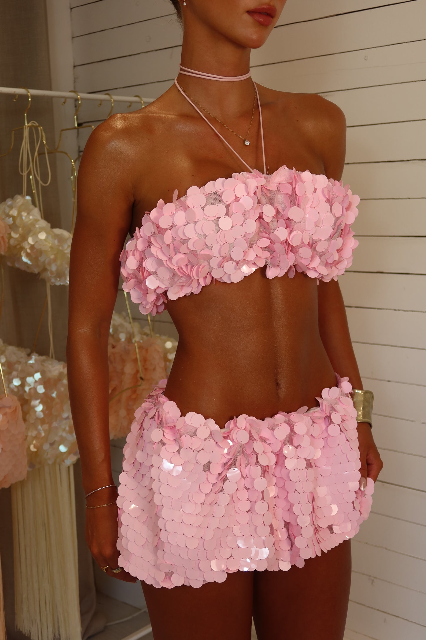 The Moon Jelly Mini Co-Ord - Reef Pink