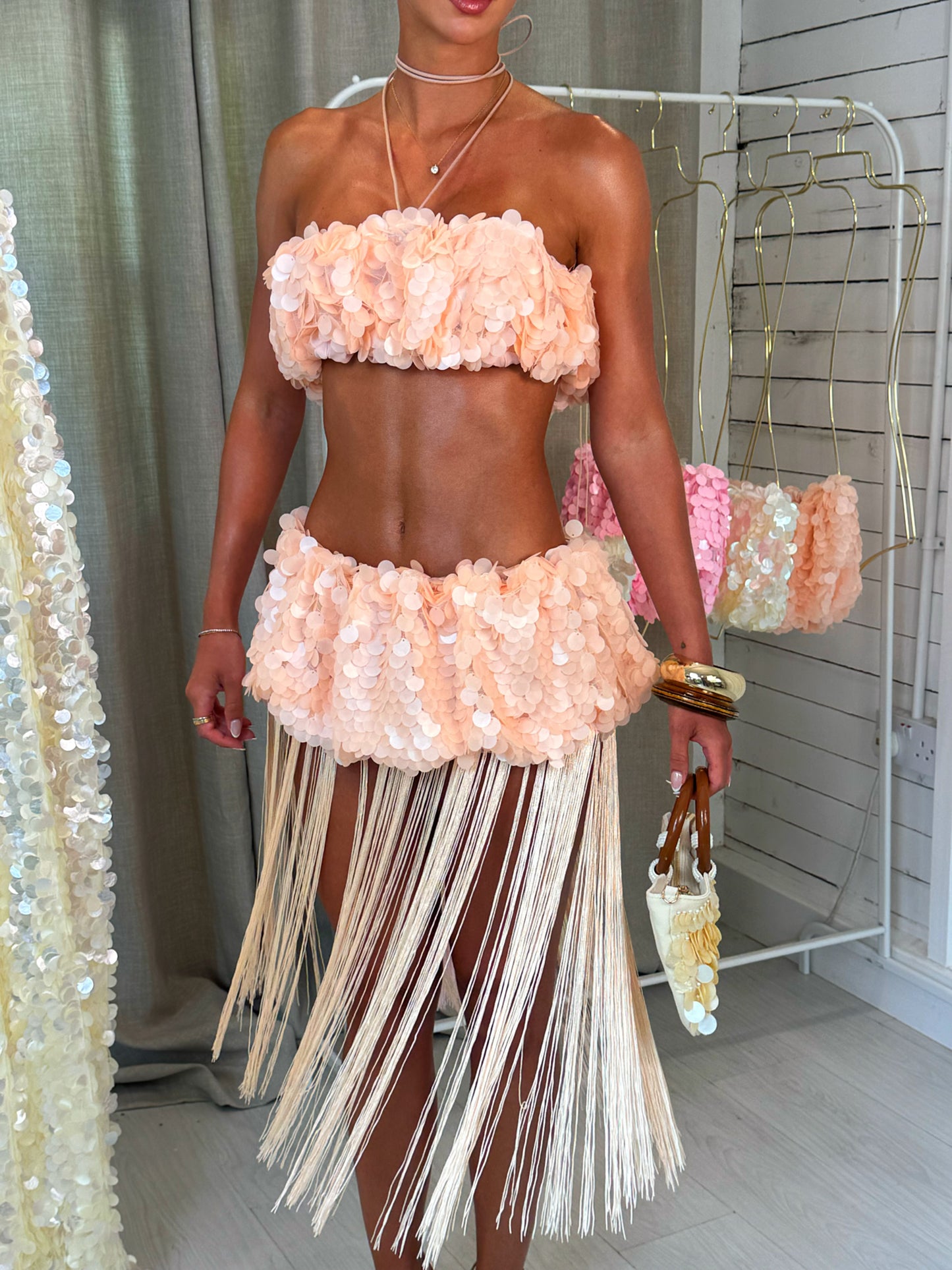 The Moon Jelly Co-Ord - Coral