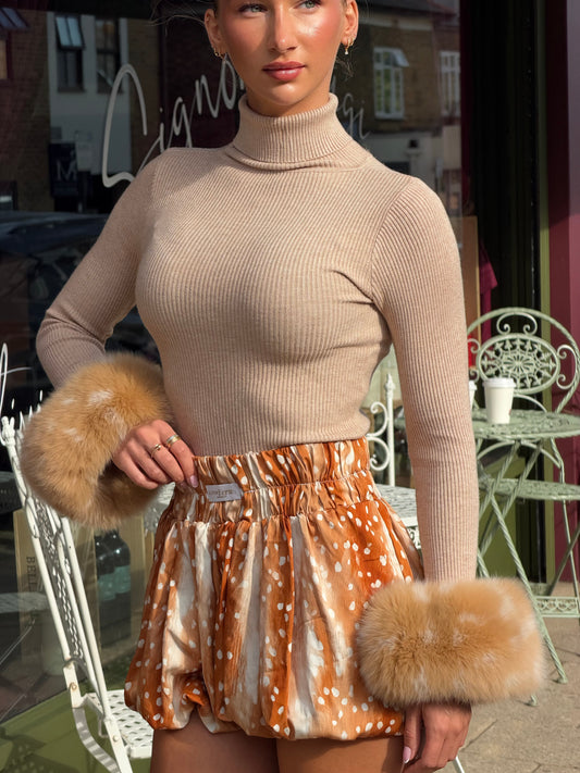 Deer Darling Puff Ball Shorts