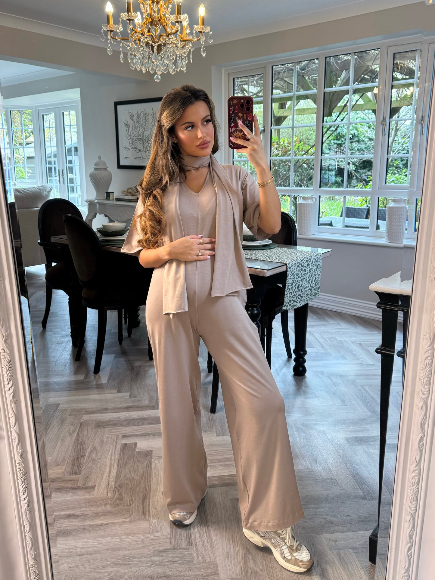 The Jersey Jumpsuit - Camel