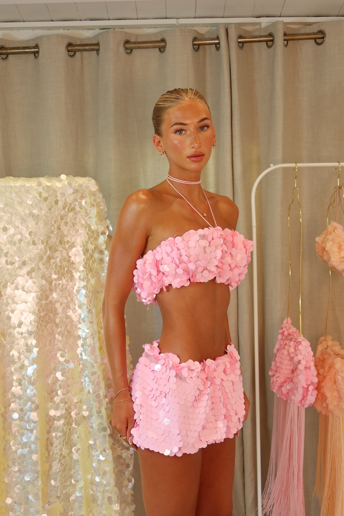The Moon Jelly Mini Co-Ord - Reef Pink