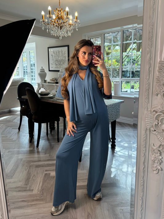 The Jersey Jumpsuit - Denim