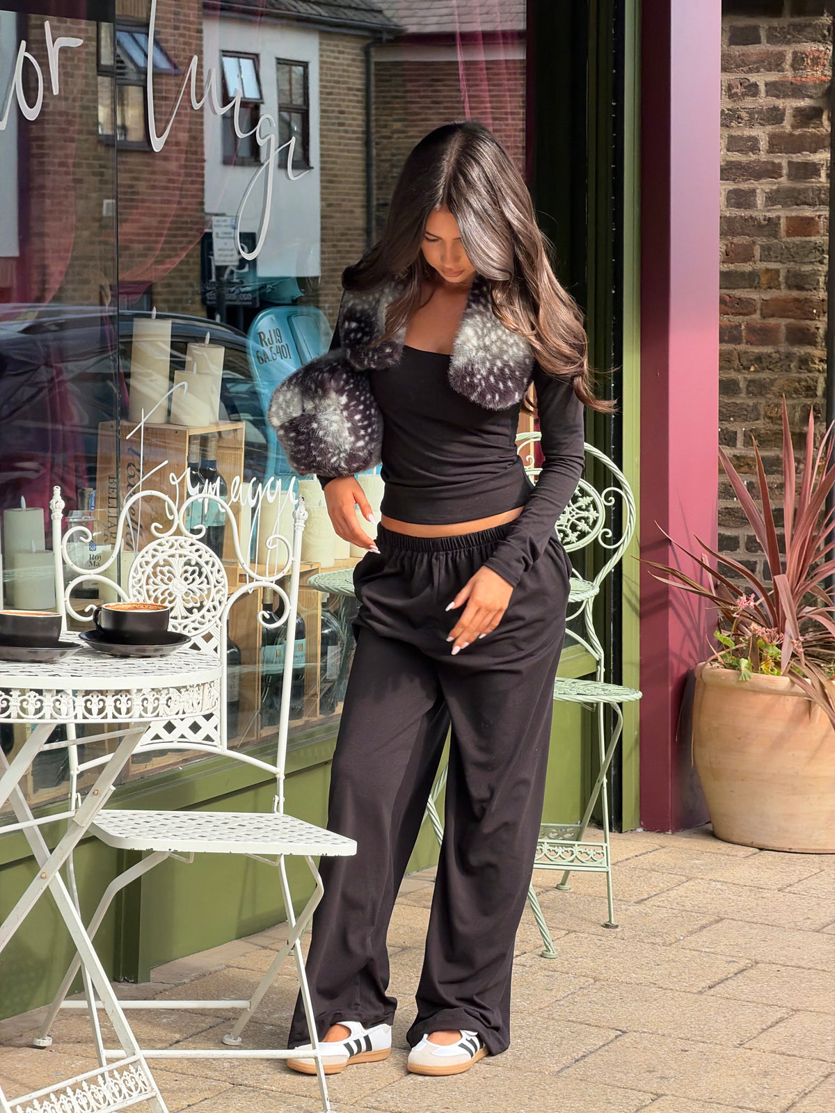 Deer Darling Lounge - Black Slouchy Pants