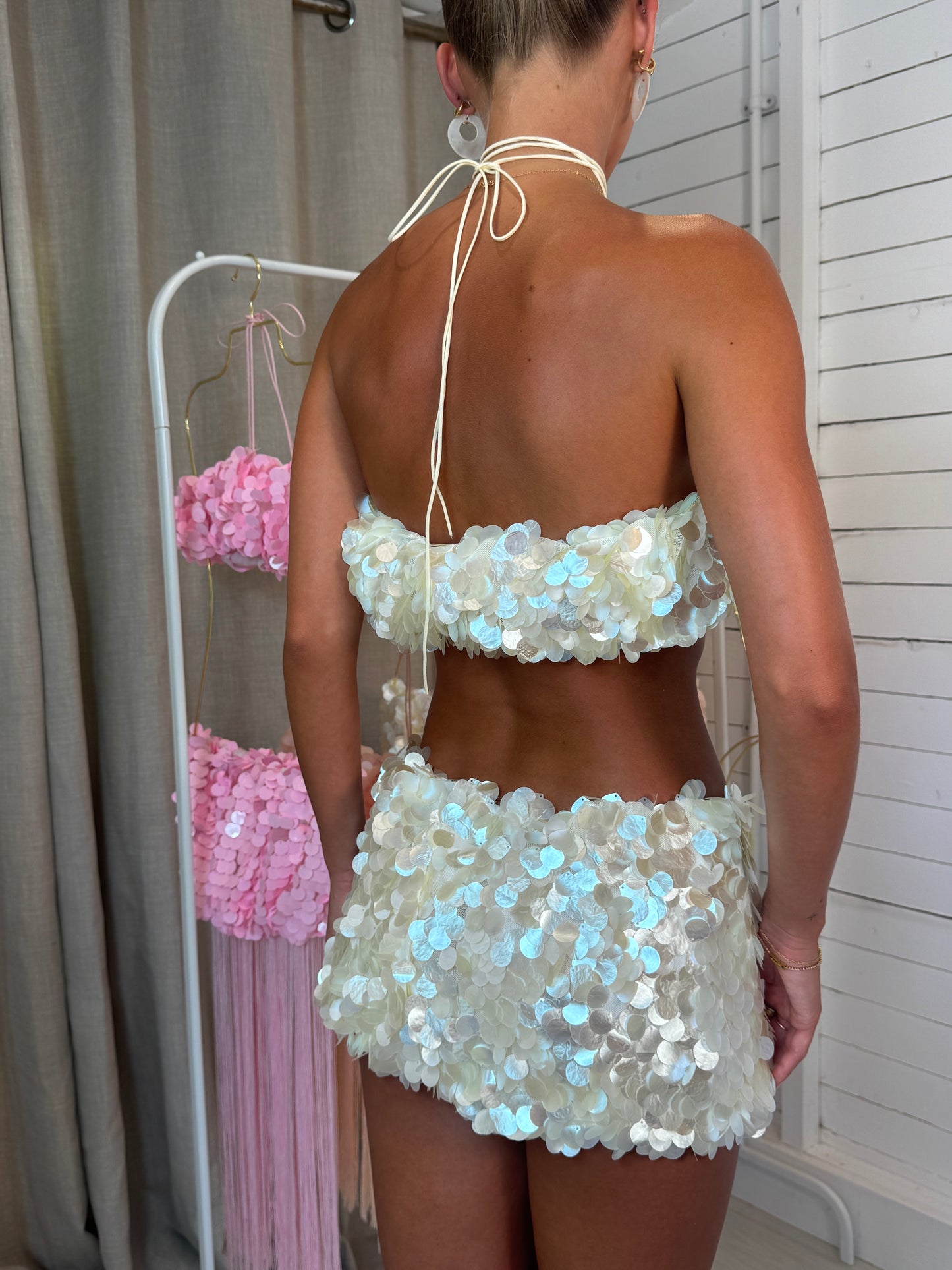 The Moon Jelly Mini Co-Ord - Mother Of Pearl