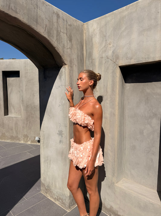 The Moon Jelly Mini Co-Ord - Coral